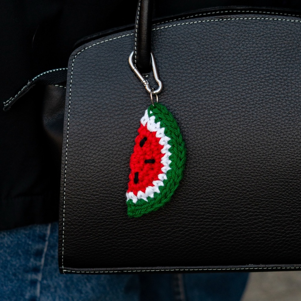 Watermelon keychain bag charm